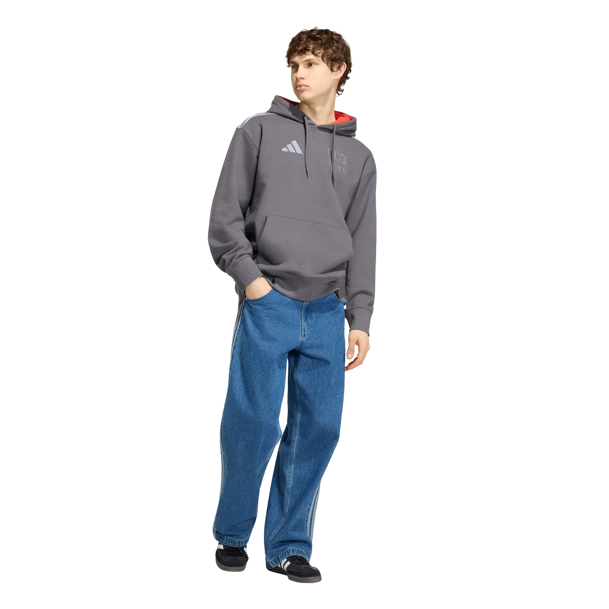 ADIDAS - Audi Revolut Formula One Team 2026 Driver Hoodie - Uomo - Black - immagine 5