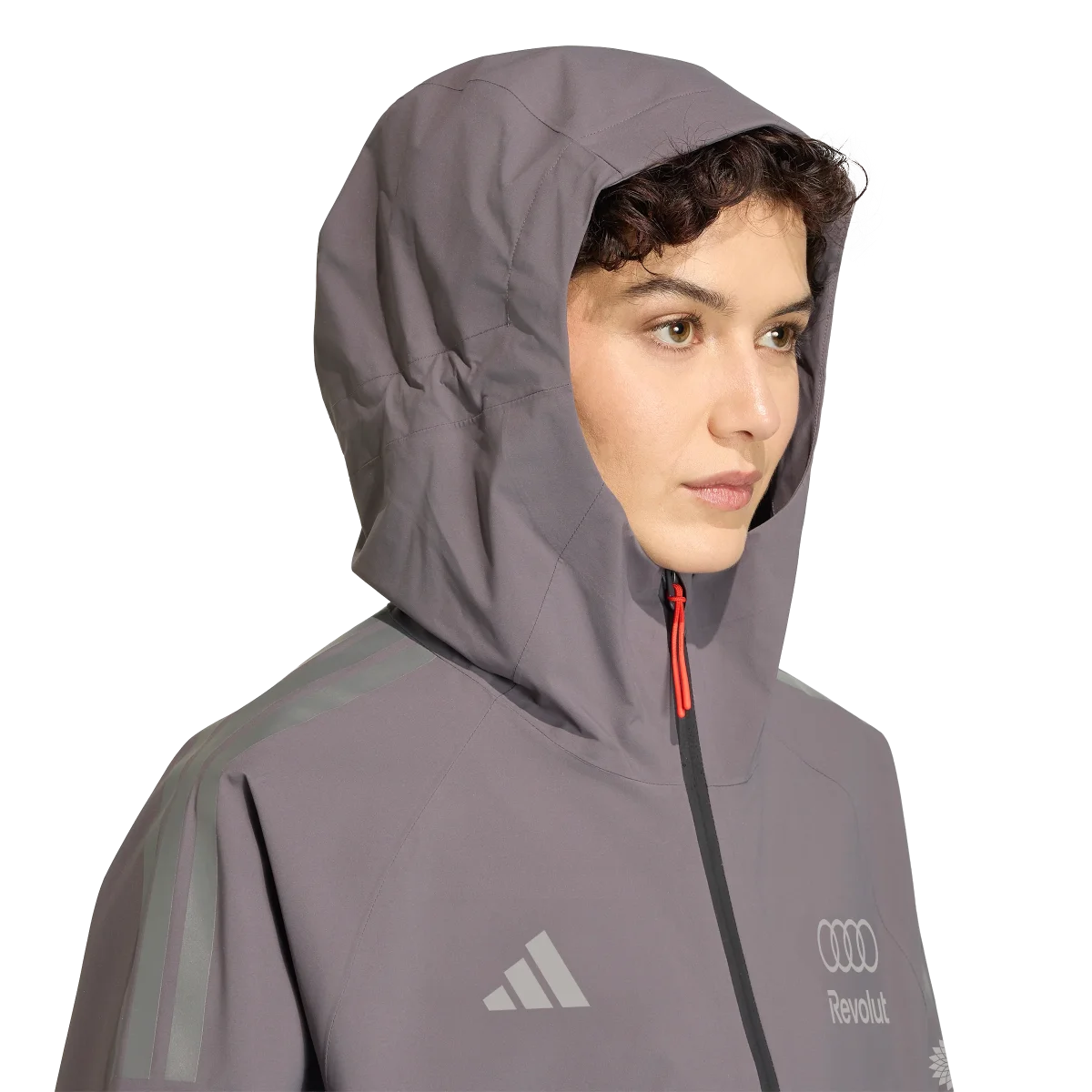 ADIDAS - Audi Revolut Formula One Team 2026 Engineers & Marketing Rain Jacket - Donna - Black - immagine 7