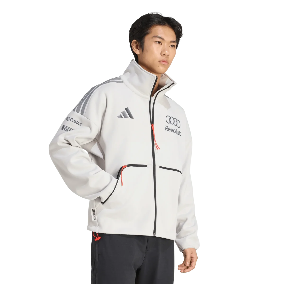 ADIDAS - Audi Revolut Formula One Team 2026 Engineers & Marketing Track Top - Uomo - Grey - immagine 5