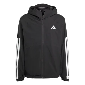 ADIDAS - Essentials CLIMAPROOF 3 Stripes Hooded Jackets - Uomo - Black