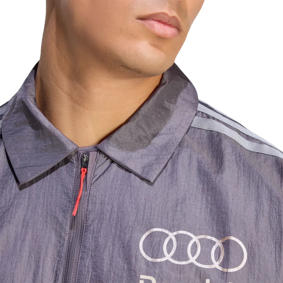 ADIDAS - Audi Revolut Formula One Team 2026 Driver Paddock Jacket - Uomo - Black - immagine 7