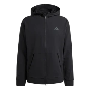 ADIDAS - Felpa Con Cappuccio Designed For Training COLD.RDY Full-Zip - Uomo - Black
