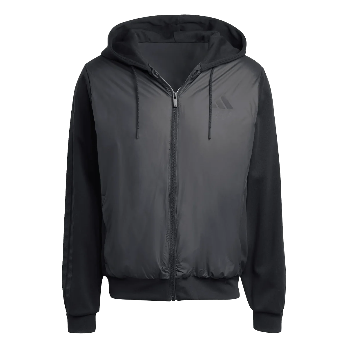 ADIDAS - Essentials CLIMAWARM 3 Stripes Insulated Hooded Hybrid Jackets - Uomo - Black