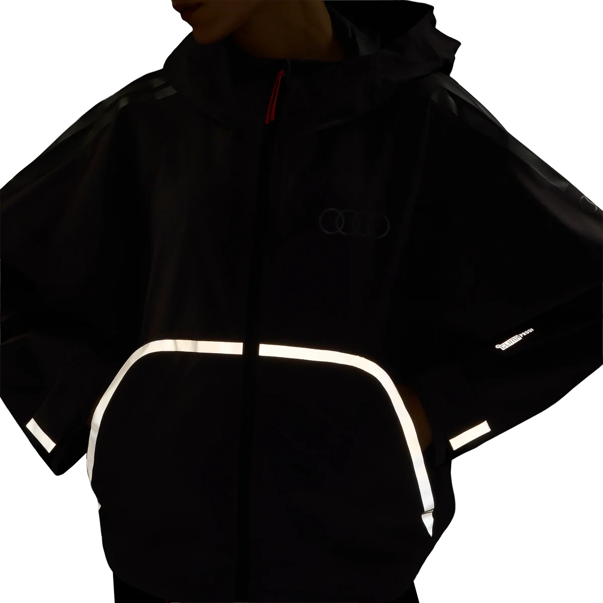 ADIDAS - Audi Revolut Formula One Team 2026 Engineers & Marketing Rain Jacket - Donna - Black - immagine 9
