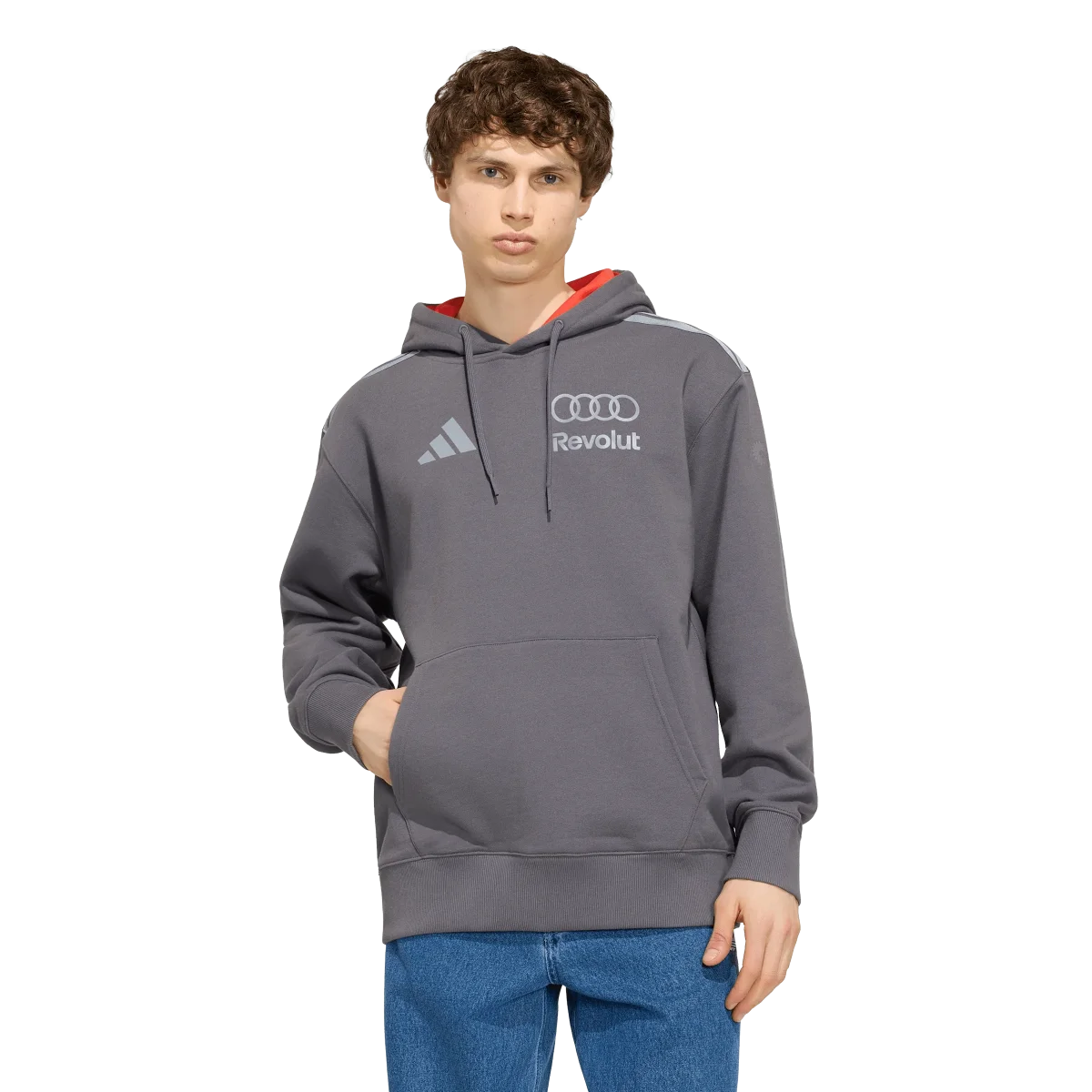 ADIDAS - Audi Revolut Formula One Team 2026 Driver Hoodie - Uomo - Black - immagine 3