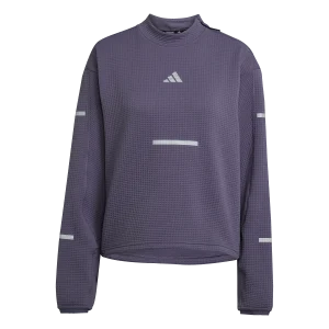 ADIDAS - Maglia Girocollo Da Running Adi365 CLIMAWARM+ - Donna - Purple
